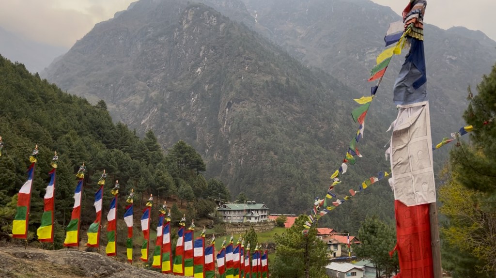 Day 2: Phakding to Monjo – scenic trails with mules and yaks, village school and&nbsp;monastery